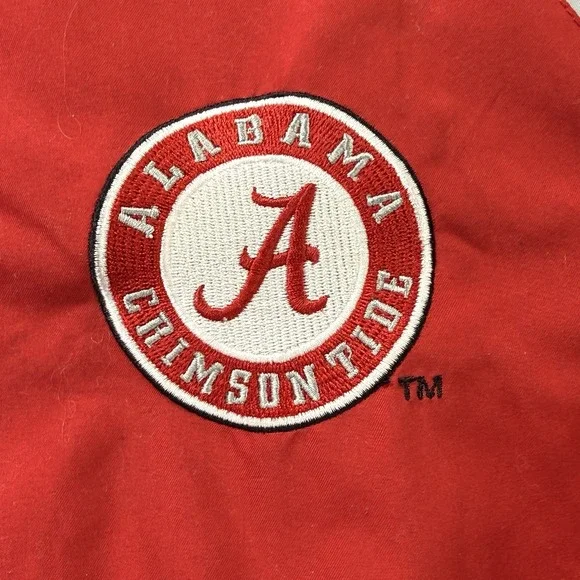 Alabama Crimson Tide Jacket Men's Medium Red‎ Gray Full Zip Essex Fleece Lined - Picture 7 of 11